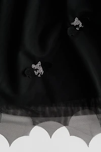 Jupe en tulle avec appliqués