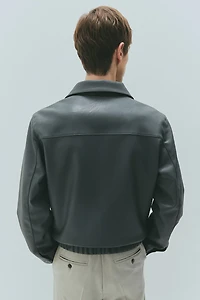 Veste classique en tissu enduit