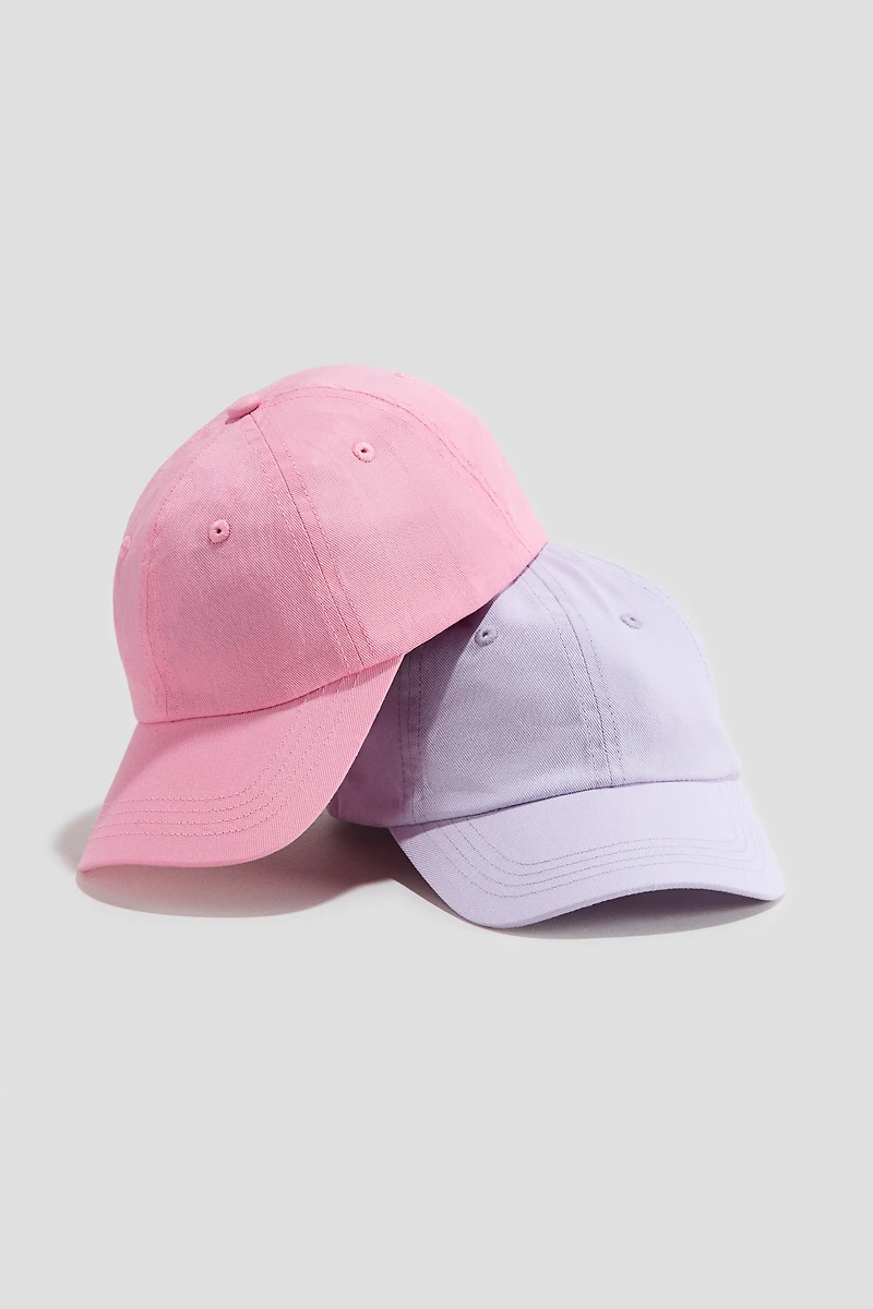 2-Pack Cotton Twill Caps