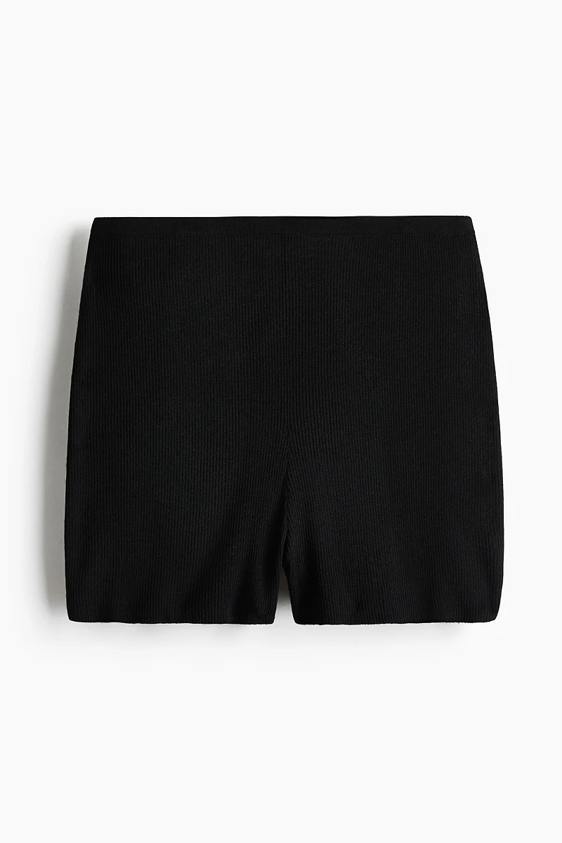 Rib-Knit Shorts