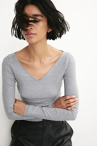 Haut en tricot fin