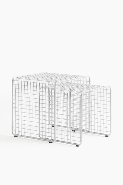 2-Piece Metal Wire Table Set
