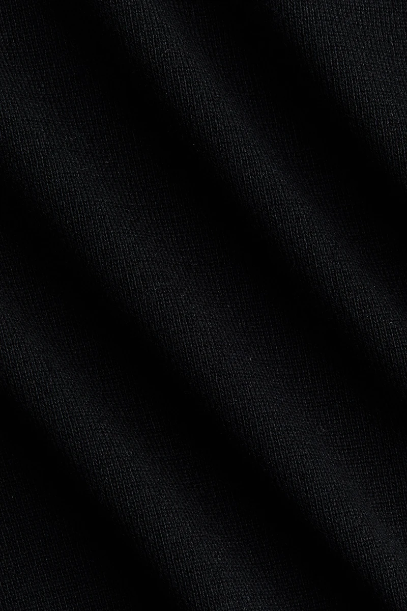 Fine-Knit Mock Turtleneck Top