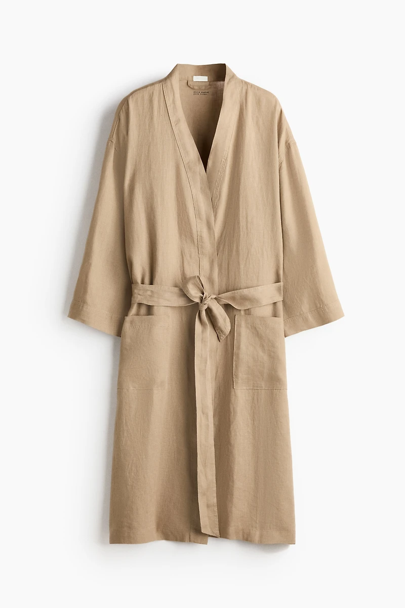 Washed Linen Robe