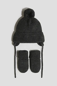 2-piece Beanie and Mittens Set