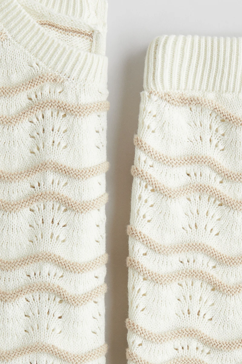Ensemble 2 pièces en tricot pointelle