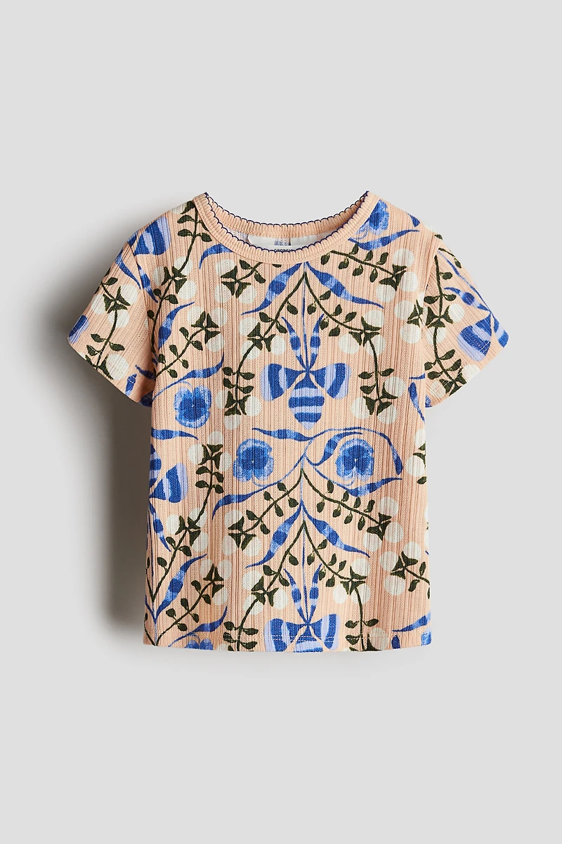 Pointelle Jersey Top