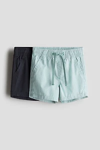 2-pack cotton shorts