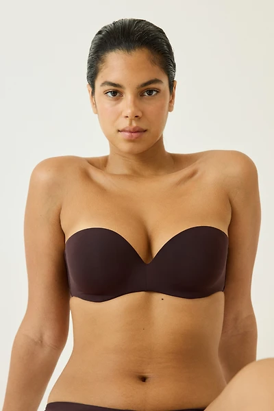 Padded Microfiber Balconette Bra