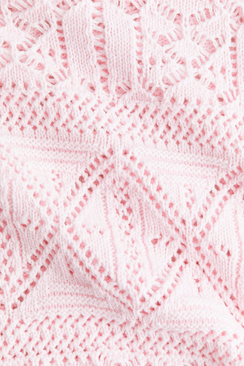 Crochet-Look Sweater