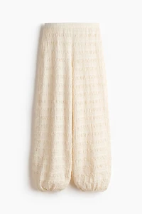 Textured Jersey Balloon-Leg Pants