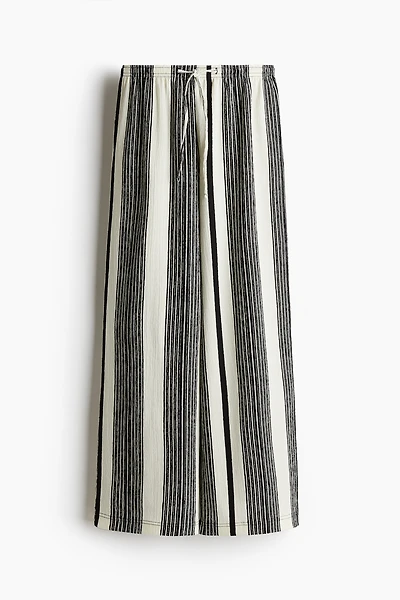 Textured Jersey Drawstring Pants