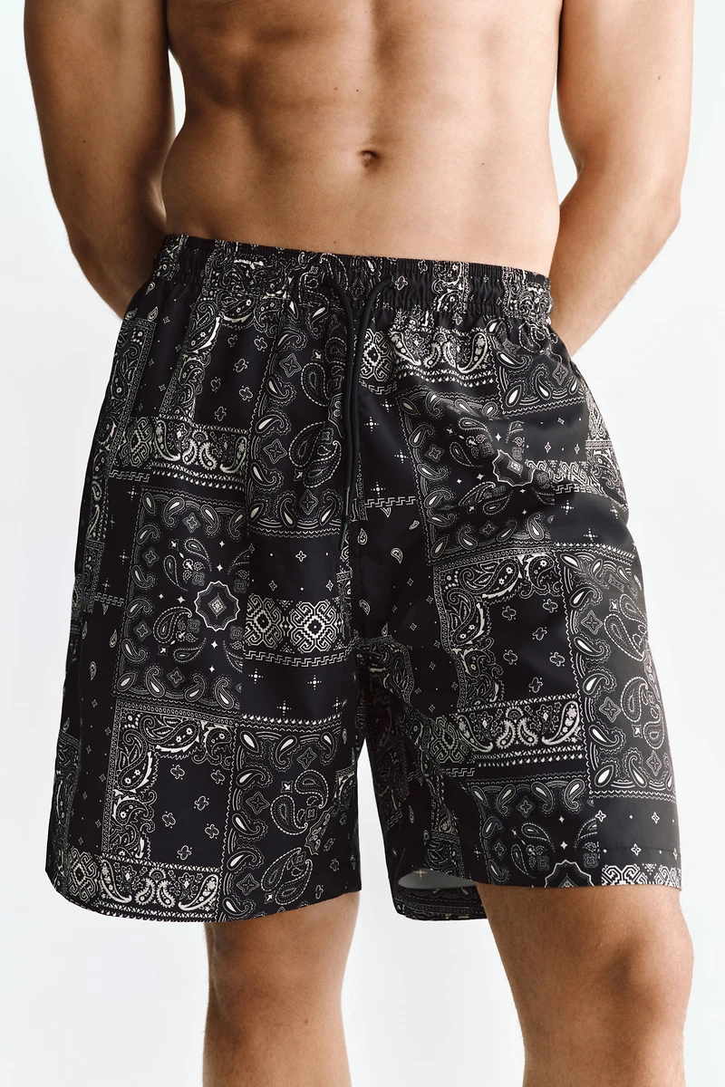 Short de bain à motif