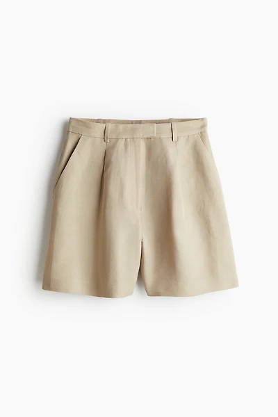 Short en lin mélangé