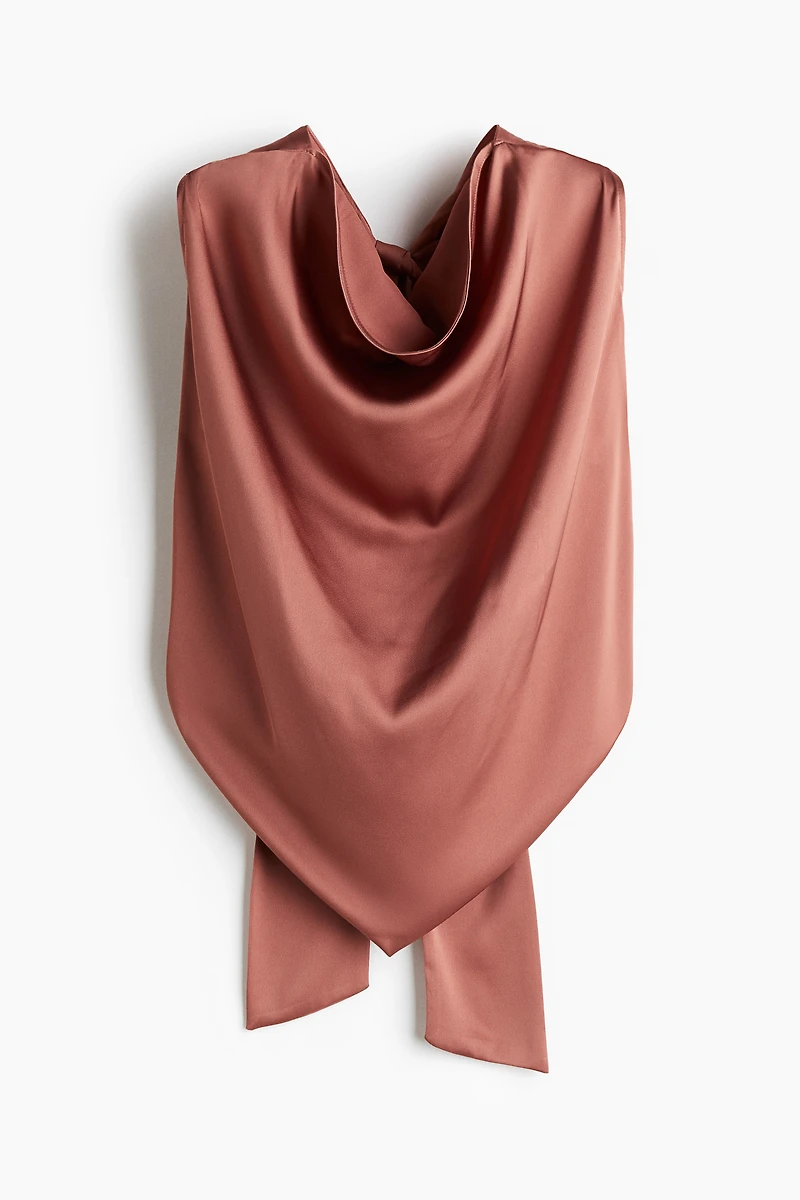 Satin Halterneck Top