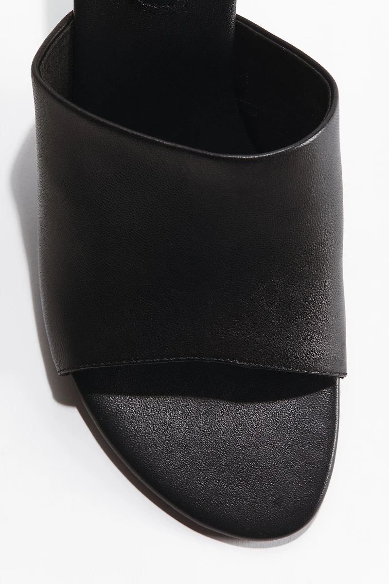 Heeled Leather Sandals