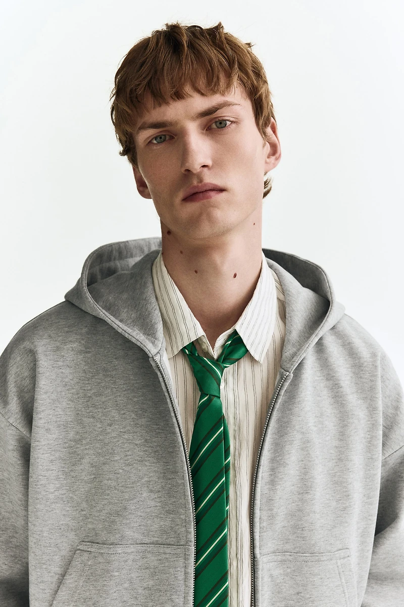 Oversized-Fit Hooded Jacket