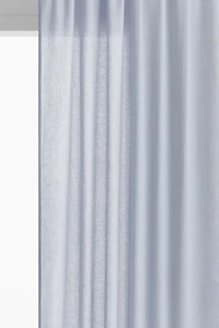 1-Pack Long and Wide Linen-Blend Curtain Panel