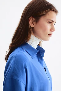 Oversized Linen-Blend Shirt