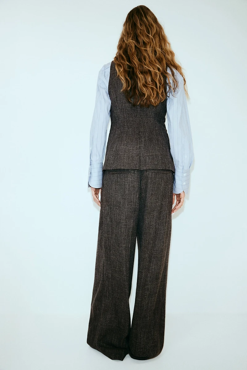 Wide-Leg Dress Pants