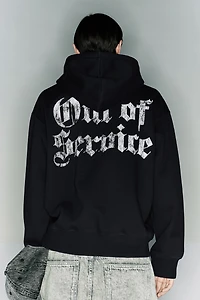 Loose Fit Printed Hoodie