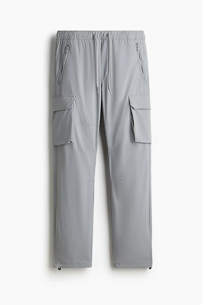 Regular-Fit Nylon Cargo Pants