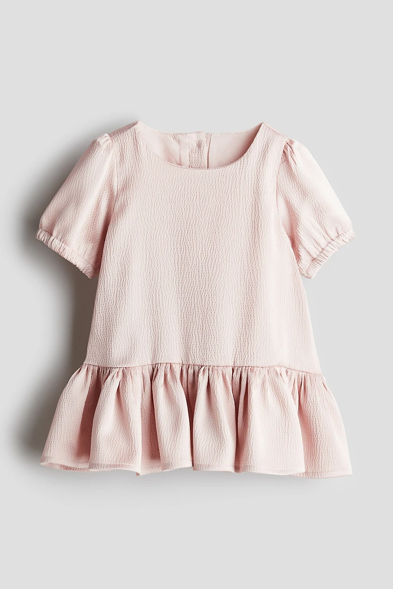 Puff-Sleeved Dress