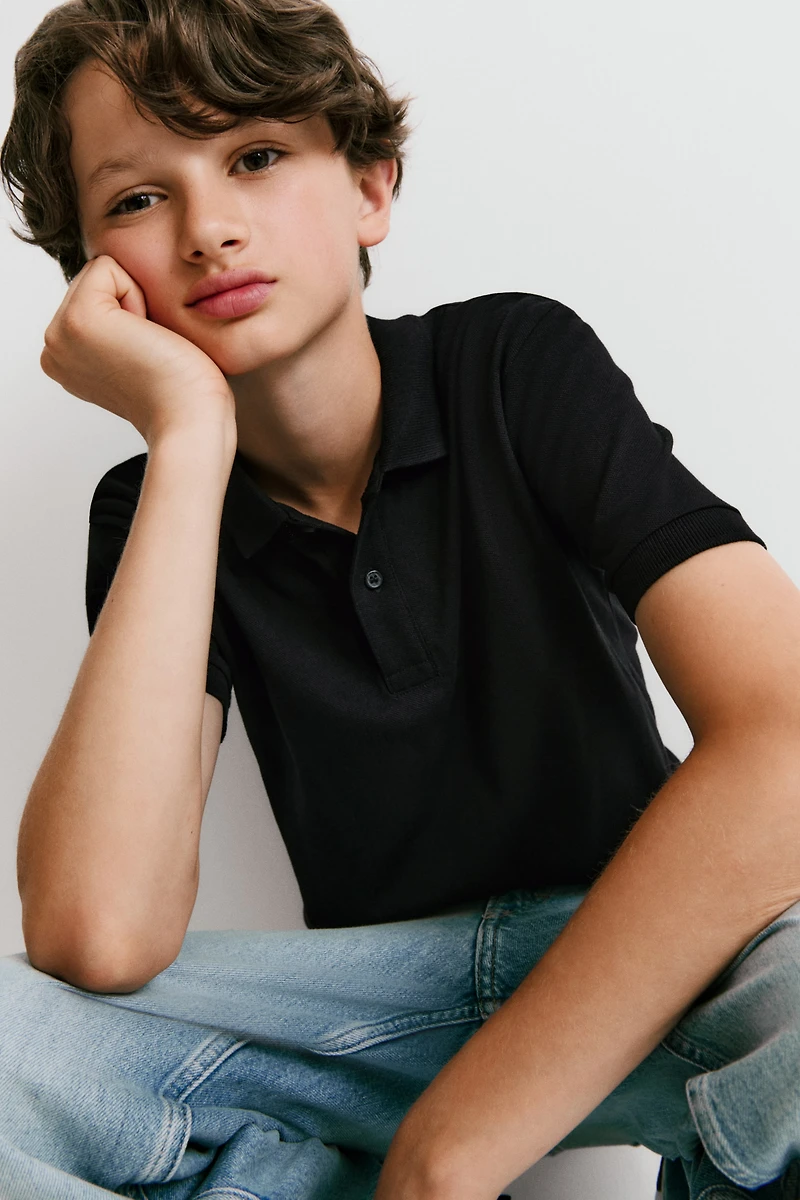 Cotton Piqué Polo Shirt