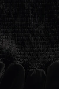 Smocked Velour Skirt