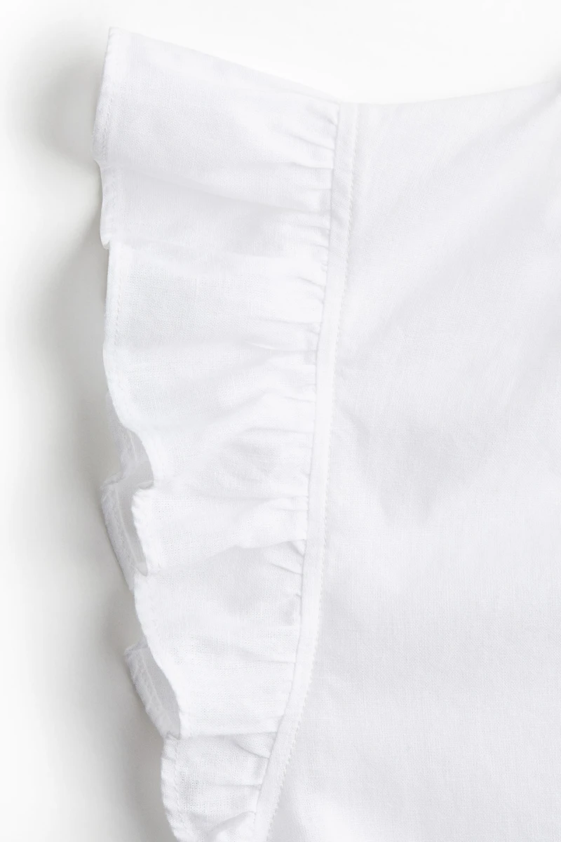 Linen-Blend Blouse