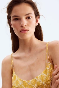 Robe maxi avec bretelles à nouer