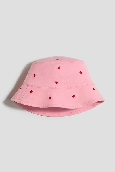 Embroidered Twill Bucket Hat