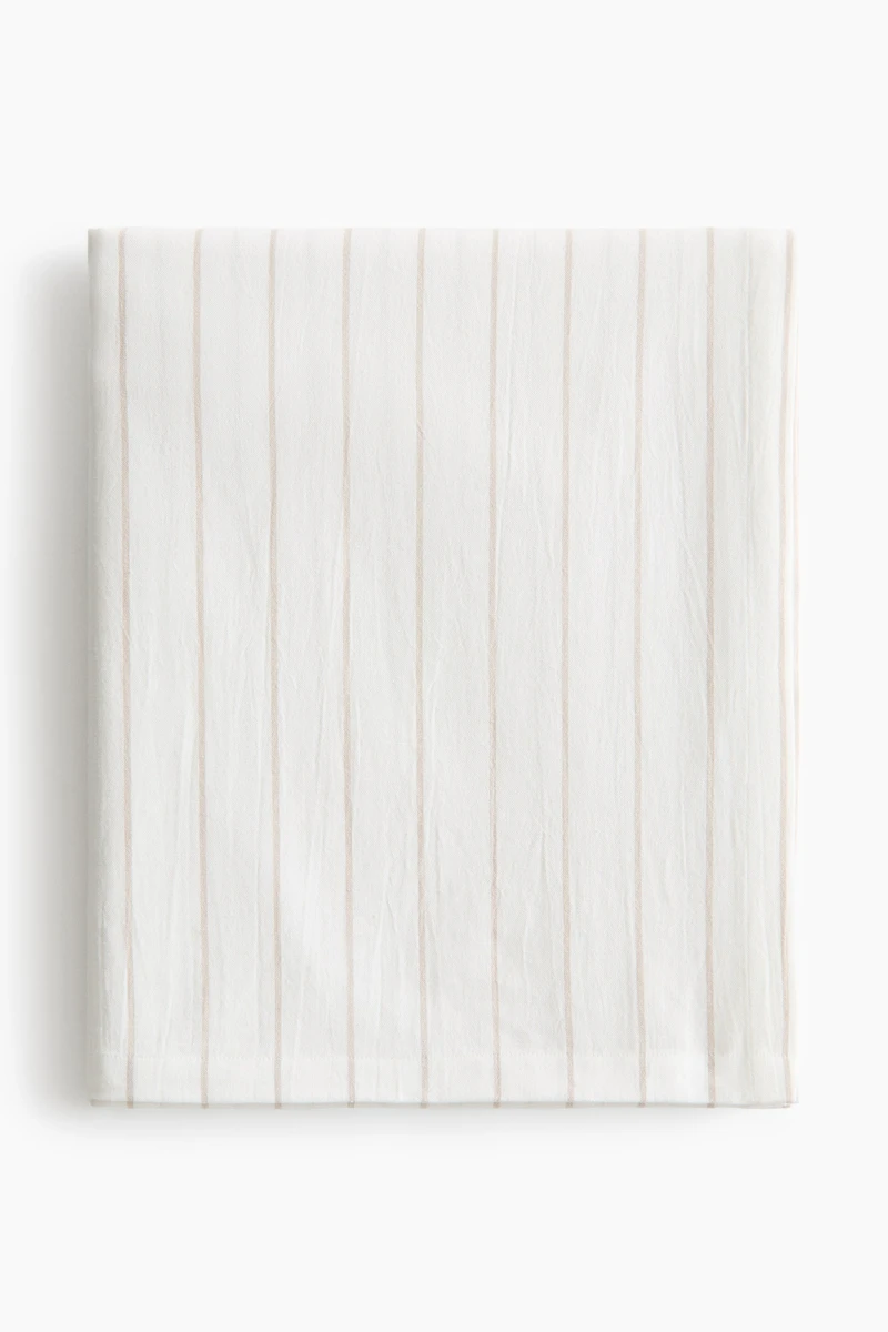 Nappe à motif en lin mélangé