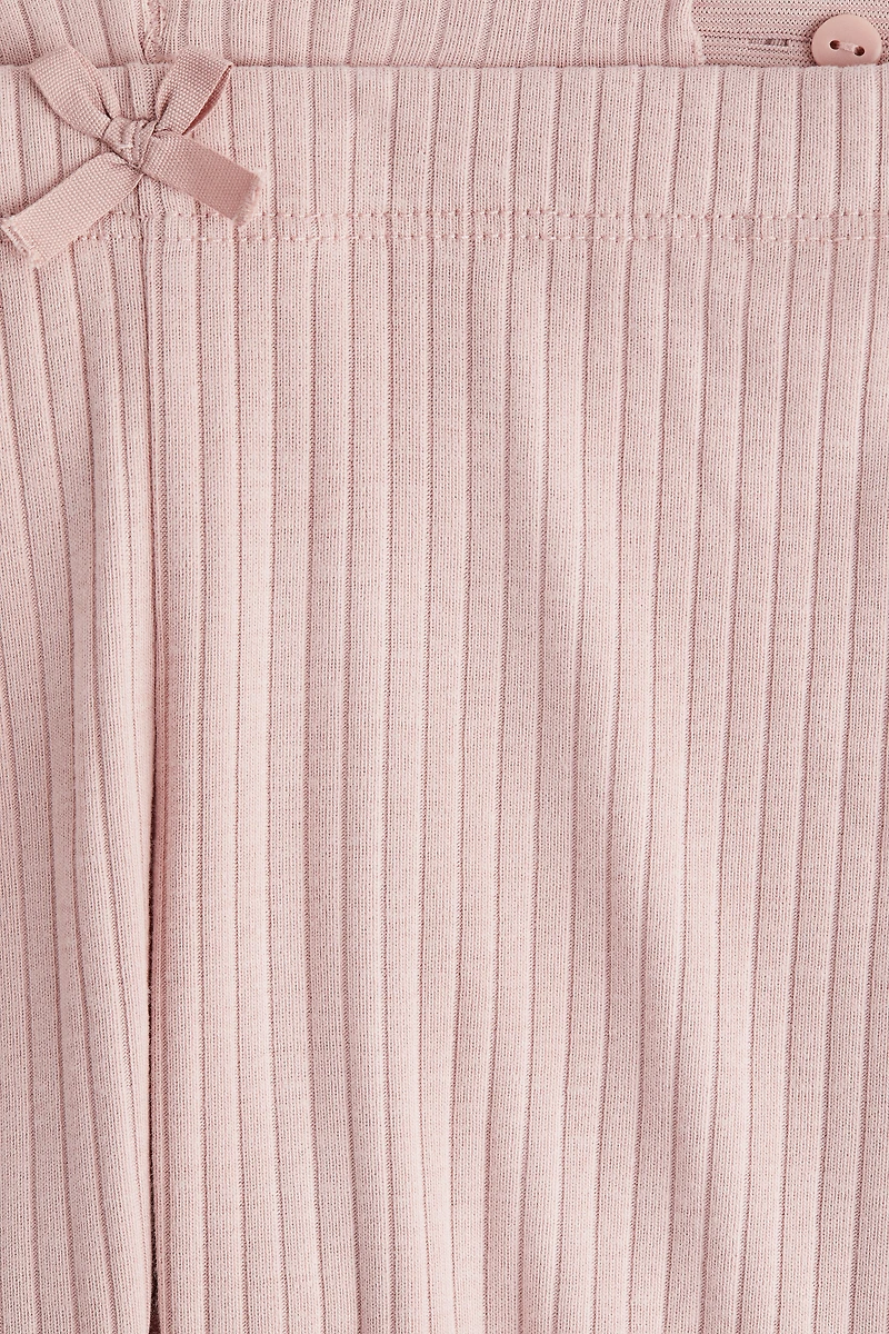 Ribbed Cotton Leggings