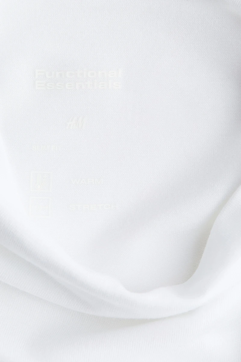 T-shirt à col cheminée chaud près du corps