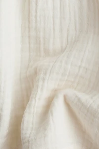 Cotton Muslin Henley Shirt