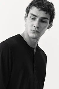 Slim-Fit Ribbed Jersey Shirt