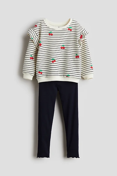 2-Piece Sweatshirt and Leggings Set