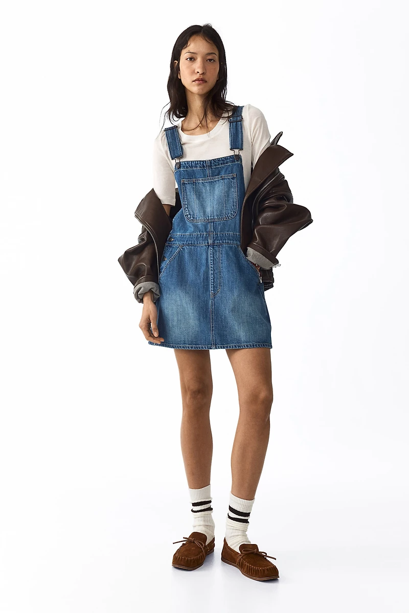 Denim Overall Dress