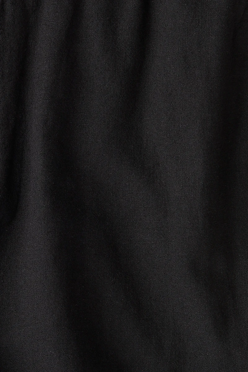 Regular-Fit Linen-Blend Pants