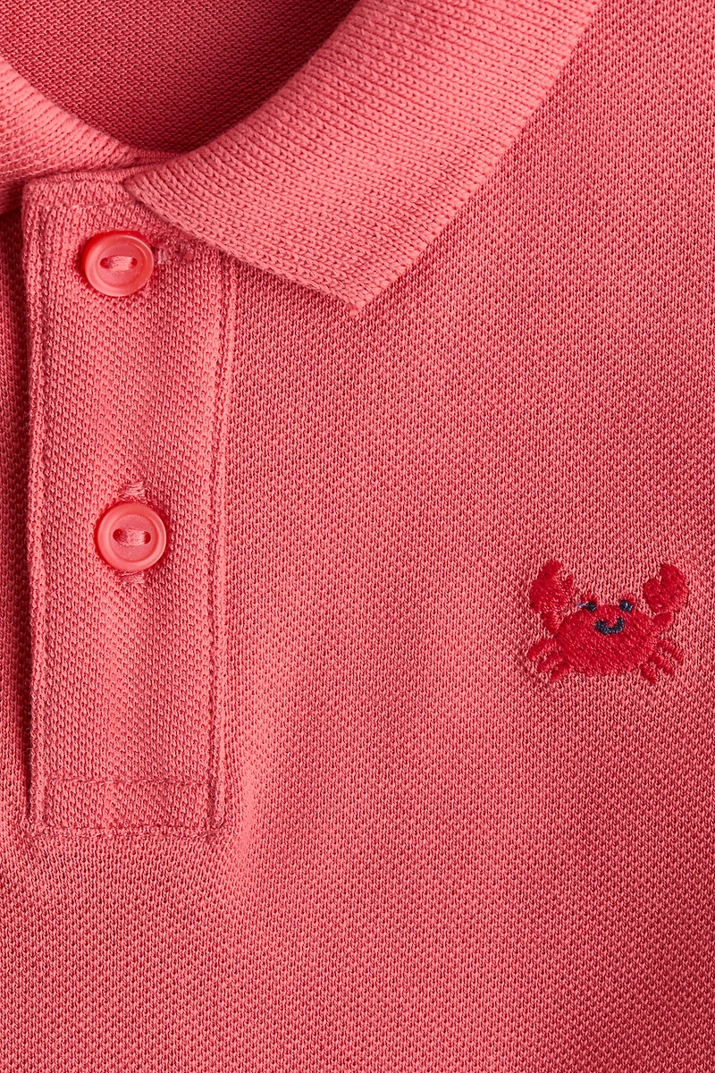 Embroidered-Detail Polo Shirt