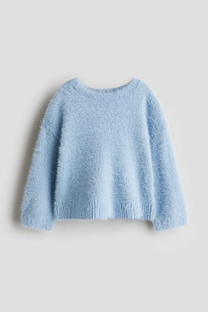 Brushed Fine-Knit Sweater