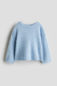 Brushed Fine-Knit Sweater