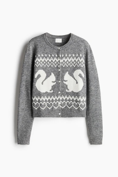 Gilet en maille jacquard