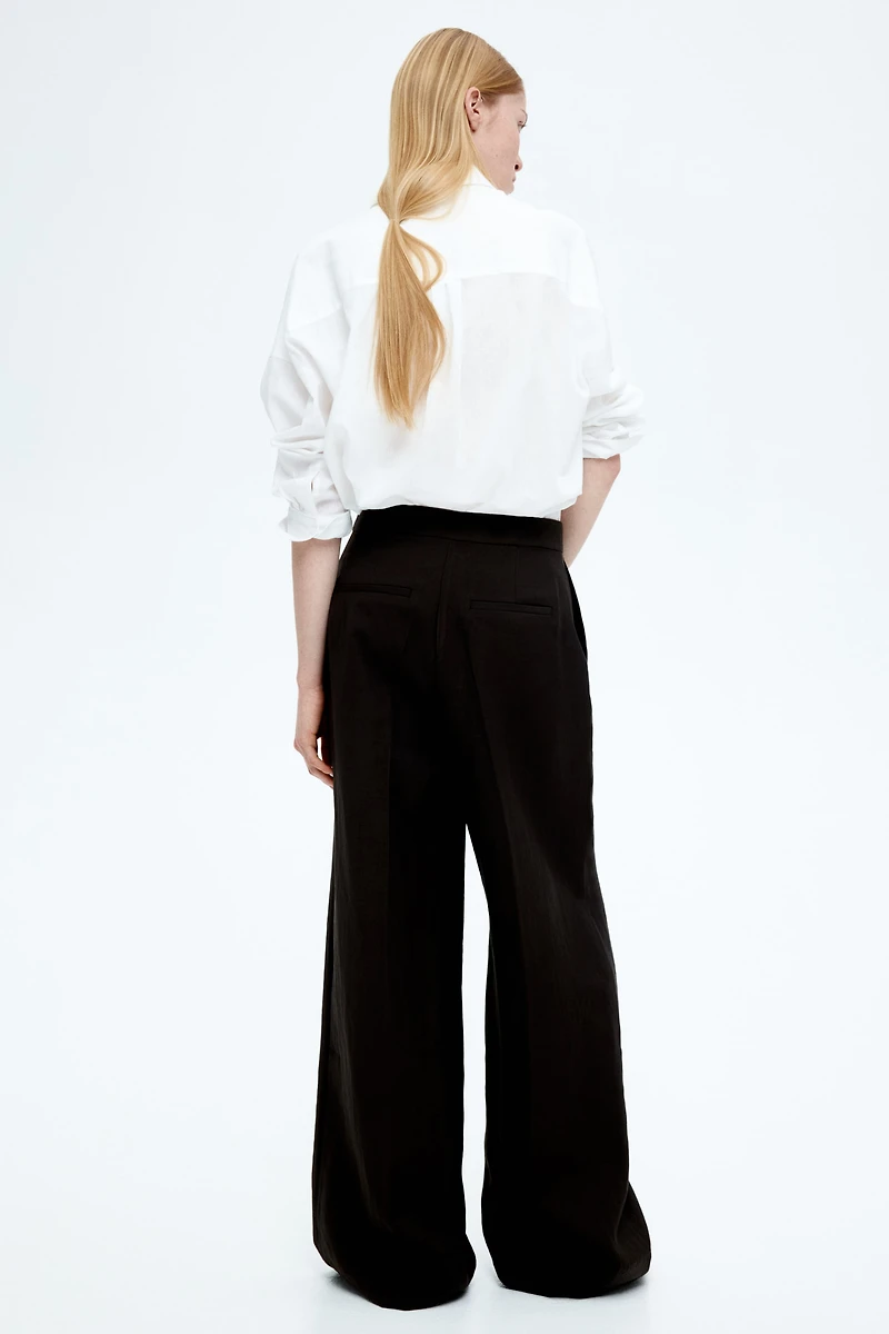 Oversized Linen-Blend Shirt