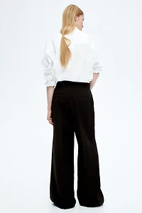 Oversized Linen-Blend Shirt