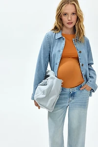 MAMA Sleeveless Boat-Neck Top