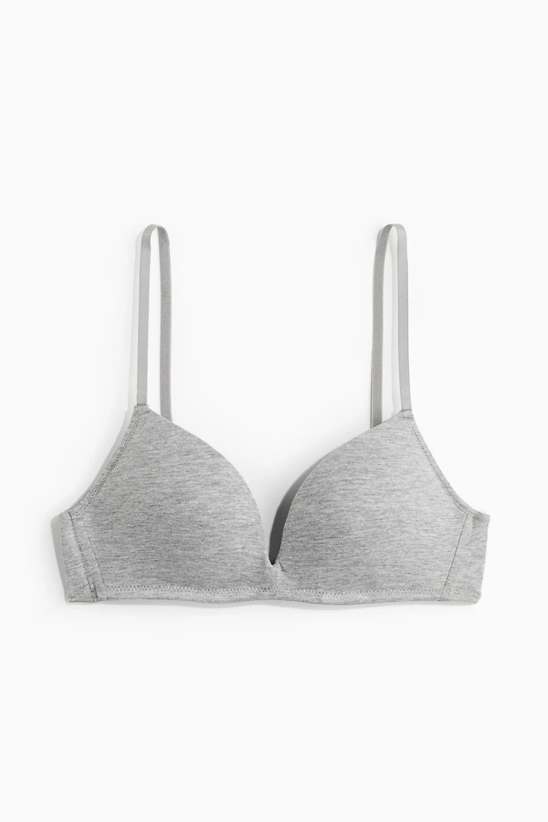 Soft-Cup Cotton Push-Up Bra