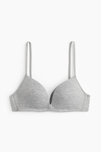 Soutien-gorge pigeonnant sans armatures en coton