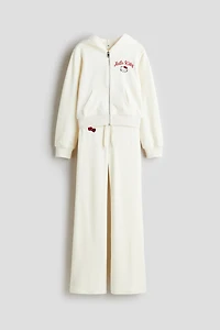 Ensemble 2 pièces en velours avec motifs